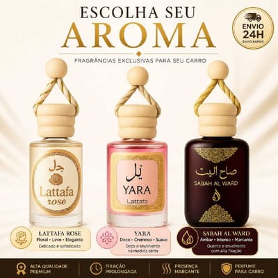 Cheirinho Árabe 10ml para Carro Aromatizante Pendurar