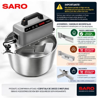 Panela Misturadeira Automática 10L Saro Bivolt