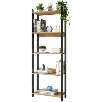 Estante Livreiro Industrial 178cm com 5 Prateleiras