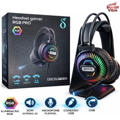Headset Gamer 7.1 Surround RGB Delta-f7140