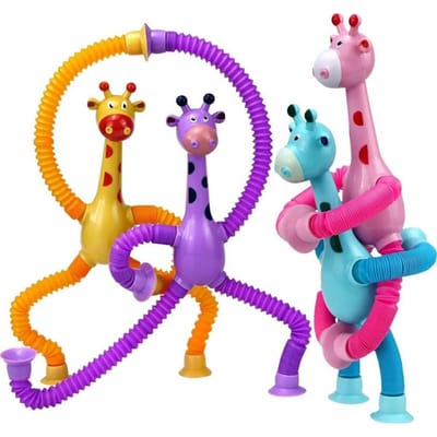 Girafas Estica Gruda Pop Tubo Sensorial Infantil
