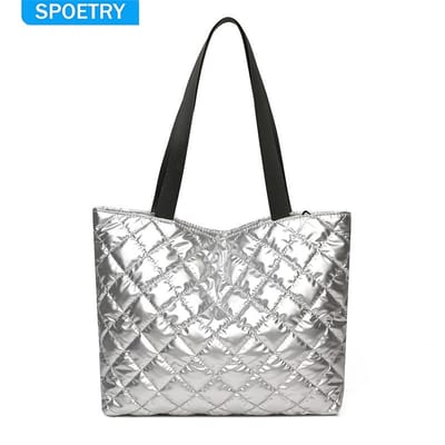 Bolsa Feminina Casual de Nylon Grande Ombro Tote SPOETRY