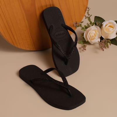 Chinelo Feminino Bico Quadrado Confortável