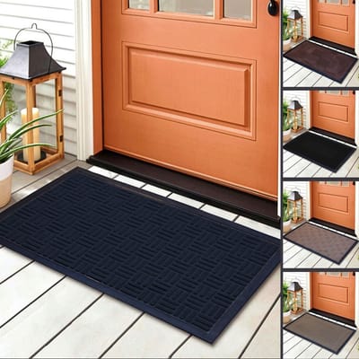 Tapete Capacho Porta Entrada 40 x 60 Borracha Antiderrapante