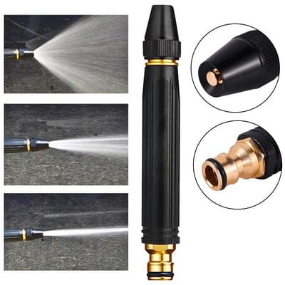 Kit 3 Em 1 Bico Alta Pressao Para Mangueira + Conector