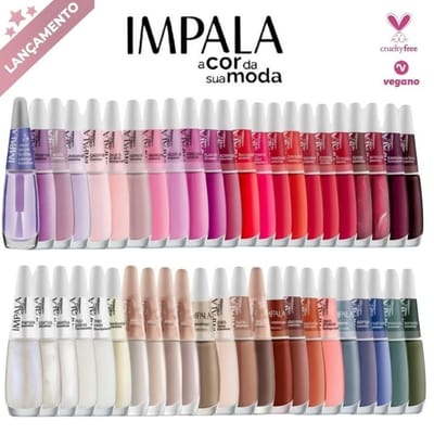 Kit Esmalte Impala Cores Sortidas Atacado