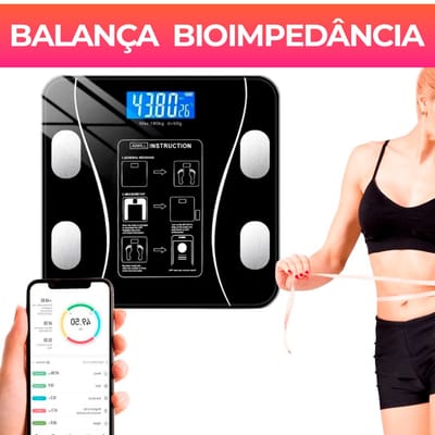 Balança Digital Medidora Corporal Bioimpedância até 180kg