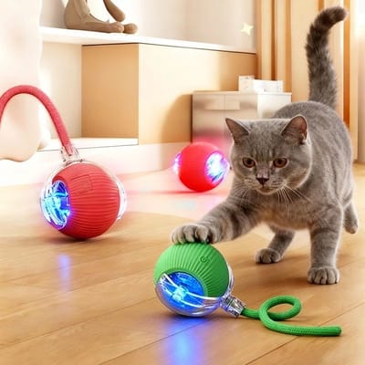 Bola Interativa Inteligente para Gato Recarregável
