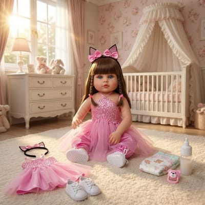 Bebê Reborn Boneca Realista Bailarina 100% Silicone