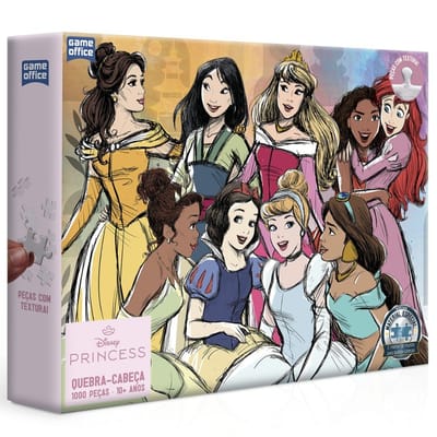 Quebra Cabeça Princesas Disney 1000 Peças Toyster