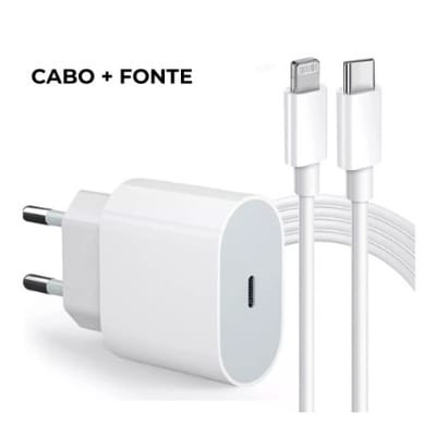 Carregador iPhone Turbo 20W + Cabo Lightning