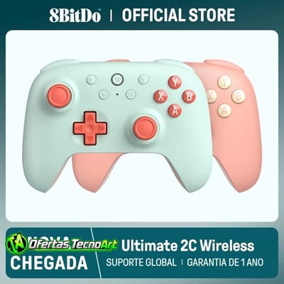 Controle 8BitDo Ultimate 2C Sem Fio com Analógicos Hall Effect