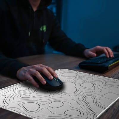 Mouse Pad Gamer Emborrachado 40x40cm Tema Abstrato