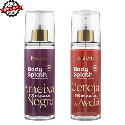 Kit 2 Body Splash 200ml Ameixa Negra, Maracujá ou Uva
