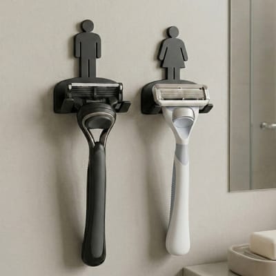 Suporte para Lâmina de Barbear Parede com Fita 3M