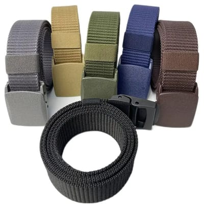 Cinto Masculino Largo de Nylon com Fivela de PVC