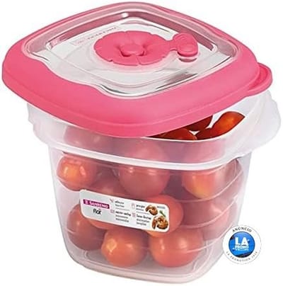 Pote Hermético Plástico Quadrado 450ml Sanremo