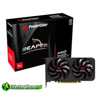 Placa de Video PowerColor Radeon RX 9060 XT Reaper 8GB