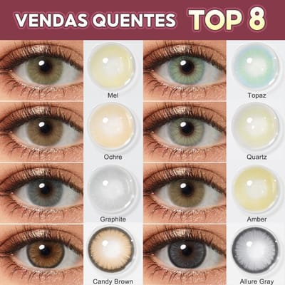 Lentes De Contato Coloridas Hidrocor 1 Par