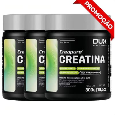 Creatina DUX 300g 100% Pura com Selo Creapure