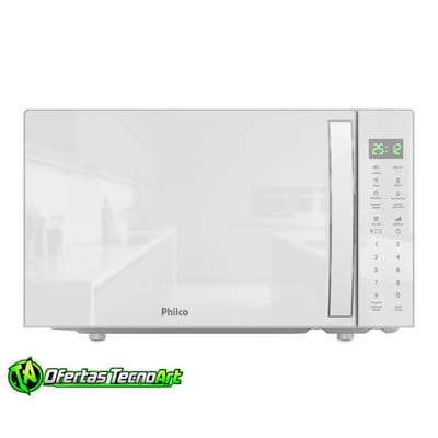Micro-ondas Philco 28L PMO31B Limpa Fácil Branco
