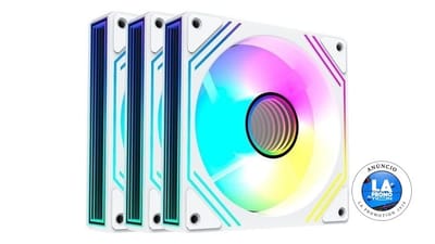 Kit 3 Ventoinhas Acegeek Neon ARGB 120mm Branco