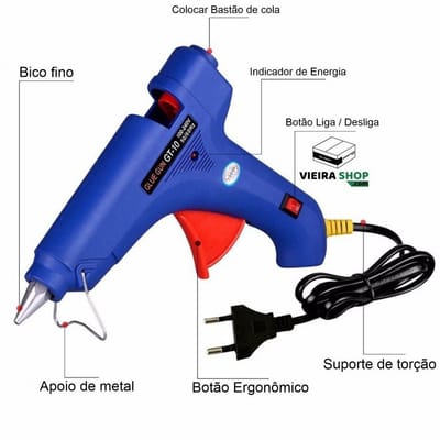 Pistola Cola Quente 100W 11mm Bivolt