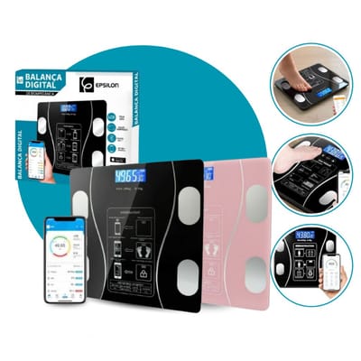 Balança Digital Bioimpedância Corporal 140kg Bluetooth