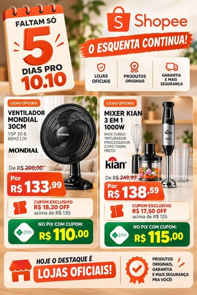 Ventilador Mondial 30cm