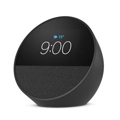 Echo Spot com Alexa Preta Geração Mais Recente