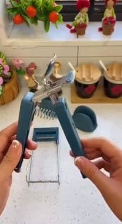 Anti-escaldadura Pegador Em Aço Inox E Plastico Para Panela Quente / Pratos/ Tigelas -CIANO/KODI-06041/42/43/44/45