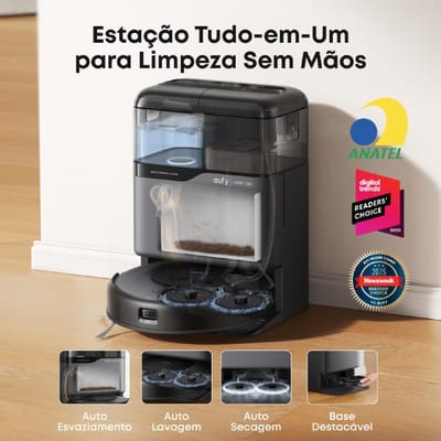 Robô Aspirador eufy C20 Omni Autolimpante 220V
