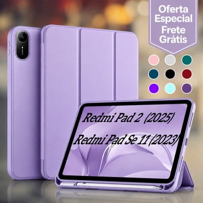 Capa para Redmi Pad 2 2025/Redmi Pad SE 11 2023 Silicone Premium