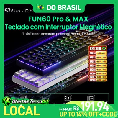 Teclado Magnético Akko MonsGeek FUN60 PRO HE