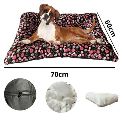 Cama Pet Grande Colchonete 70x60 com Zíper