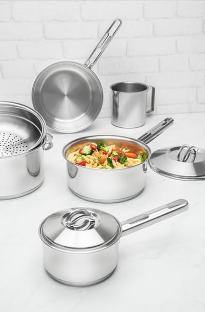 Jogo de Panelas Tramontina Solar Aço Inox 6 Peças