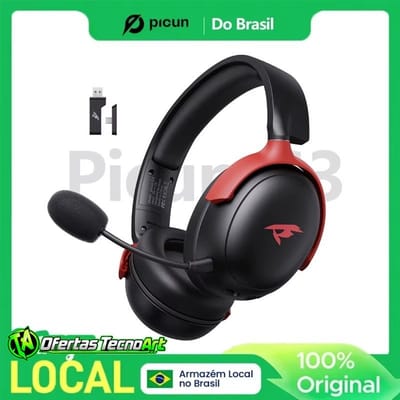 Headset Sem Fio 2.4GHz Picun-G3 Baixa Latência