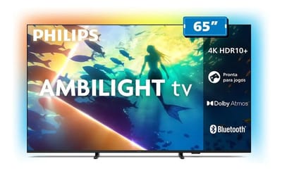 Smart TV LED 65 Philips 4K UHD Wi-Fi + Bluetooth