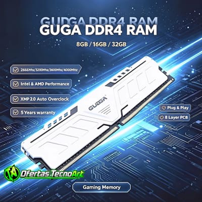 Memória Ram Gudga Ddr4 8GB 3200MHz