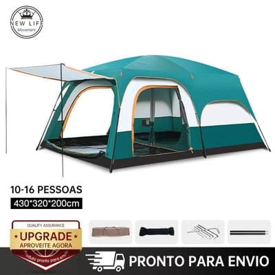 Barraca Camping Luxe 3 a 16 Pessoas Com Varanda