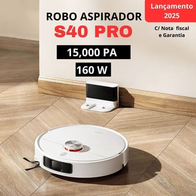 Robô Aspirador Vacuum S40 PRO 15000Pa Aspira e Passa Pano