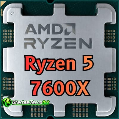 Processador AMD Ryzen 5 7600X AM5 6 Núcleos 12 Threads