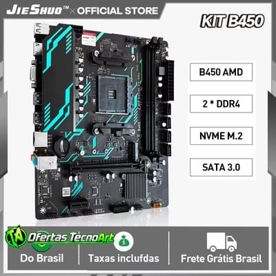 Placa-mãe B450M Jieshuo AMD