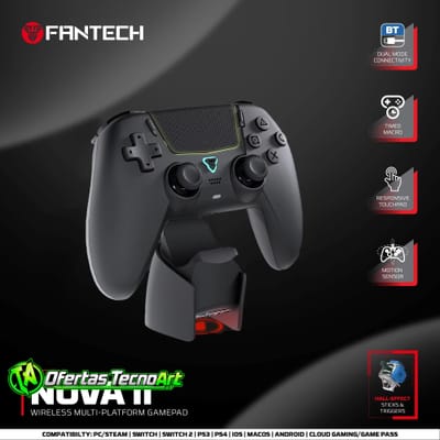 Controle Fantech Nova II WGP16 com giroscópio e joystick Hall