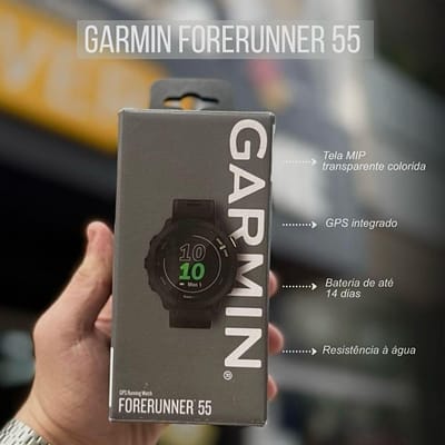 Garmin Relógio Forerunner 55 com GPS e Monitor Cardíaco