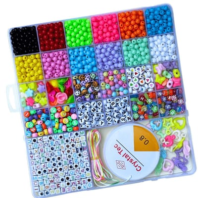 Kit Miçangas para Pulseira Infantil 1800 pçs