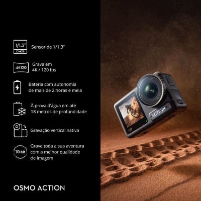 Câmera Osmo Action 4 Standard Combo DJI