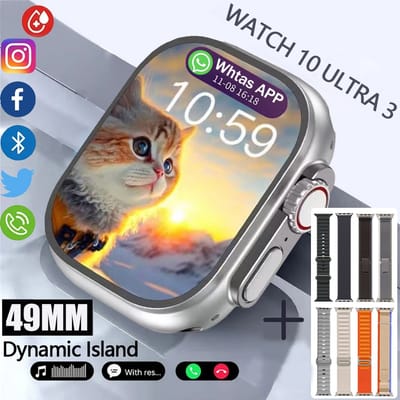 Smartwatch S20 UltraMAX Série 10 Bluetooth GPS NFC