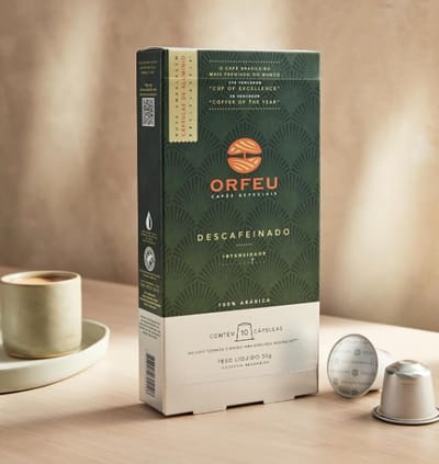 Cápsulas Orfeu Descafeinado Compatíveis Nespresso 10 Un