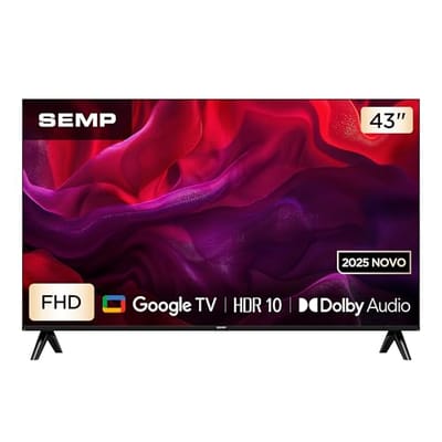 Smart TV Semp 43 Polegadas Full HD Google TV 43S42